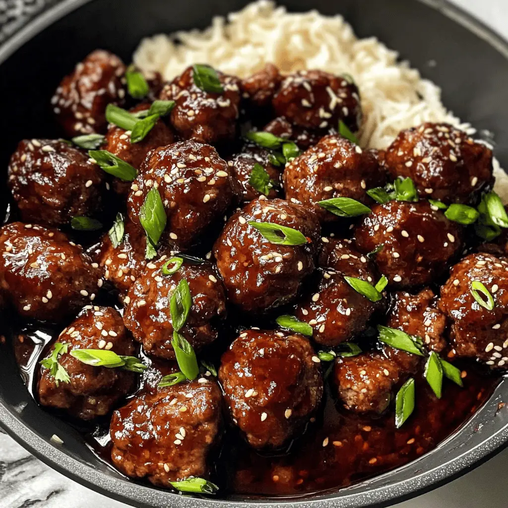 Get ready for a quick and delicious dinner with these 30-minute Mongolian Beef Meatballs! Savory ground beef blends perfectly with soy sauce, ginger, and garlic, making each bite bursting with flavor. Ideal for busy weeknights or a cozy family meal, these meatballs are sure to impress. Save this recipe to bring a taste of Mongolia to your table tonight!