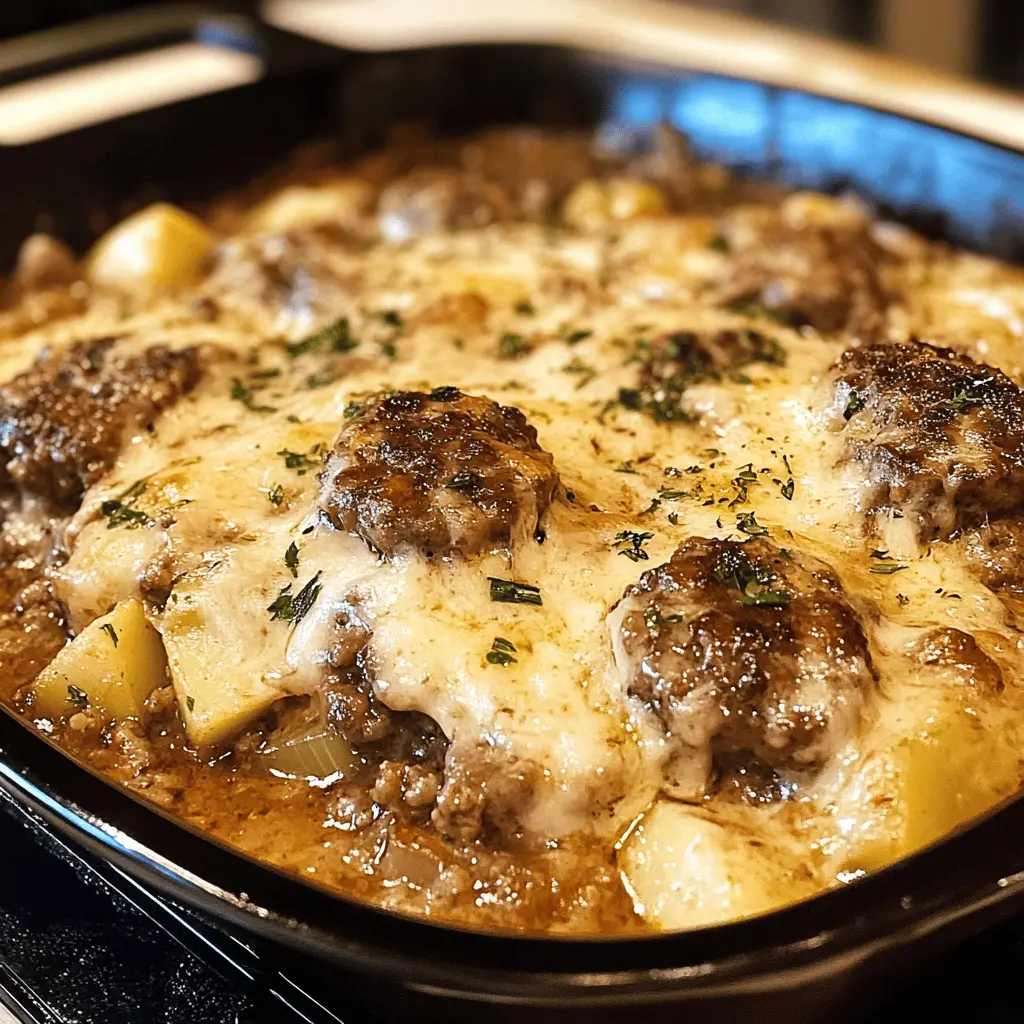 This Amish Hamburger Steak Bake is a comforting meal packed with rich flavors and simple ingredients. Juicy ground beef, flavorful seasonings, and a savory sauce come together in a cheesy, creamy casserole that’s perfect for family dinners. Save this delicious recipe for your next cozy night in or potluck, and treat everyone to a hearty dish they’ll love!