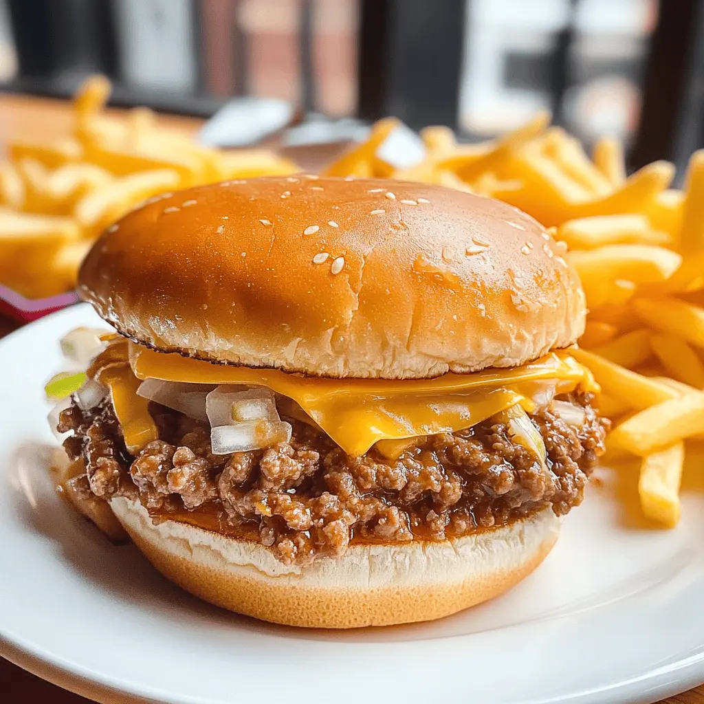 Who can resist the classic flavors of a Big Mac in a fun and messy Sloppy Joe form? Made with seasoned ground beef, tangy special sauce, and topped with cheese and pickles, this recipe puts a twist on your favorite fast food delight. Perfect for game day or a casual dinner, save this easy recipe to impress your family and friends!
