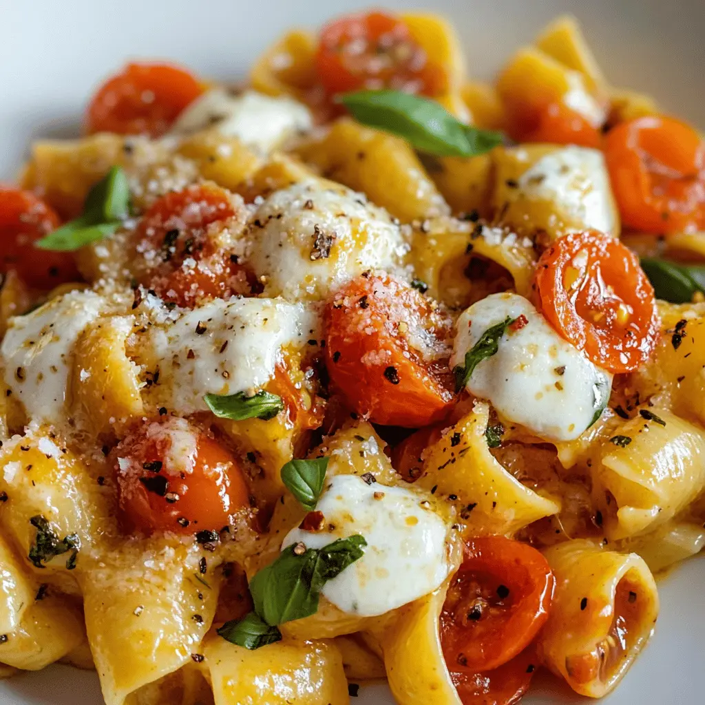 Brighten your dinner with this Cherry Tomato and Basil Pasta! Bursting with fresh flavors, this dish features juicy cherry tomatoes, fragrant basil, and perfectly cooked pasta. It's quick to prepare and perfect for a weeknight meal or a summer gathering. Save this recipe for an easy, delicious meal that everyone will love!