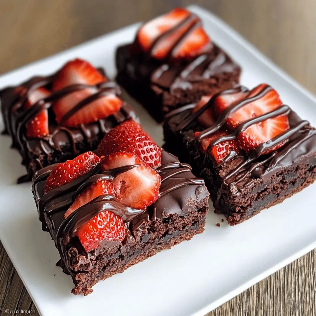 Rich and fudgy Chocolate Covered Strawberry Brownies are a delightful twist on a classic dessert! These brownies are layered with fresh strawberries and topped with a smooth chocolate coating, making them the perfect treat for any occasion. Whether it’s Valentine's Day or a simple family gathering, save this recipe for a sweet surprise that everyone will love!