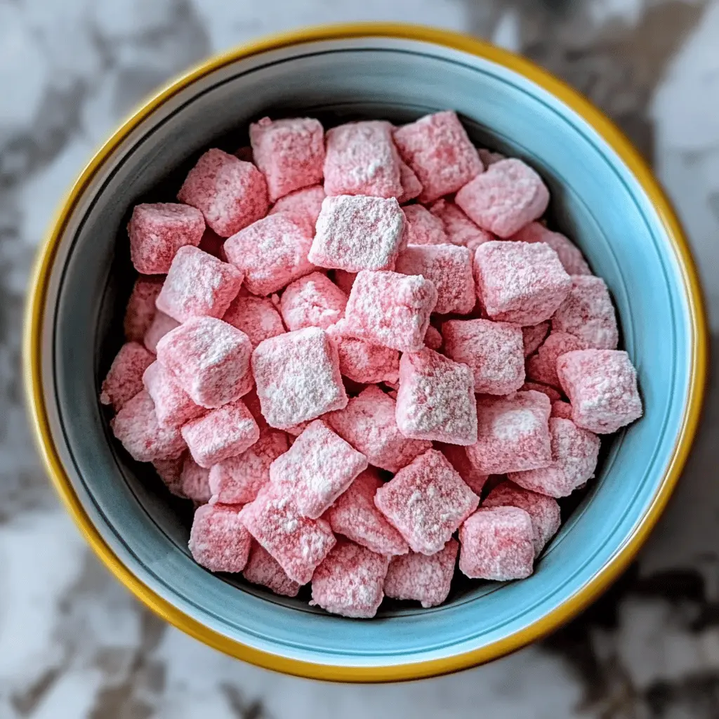 Looking for a delightful snack that combines the sweetness of strawberries and the crunch of chocolate? This Fluffy Strawberry Shortcake Puppy Chow is a hit for any gathering! Made with crispy cereal, creamy white chocolate, and a burst of strawberry flavor, it’s perfect for parties or a fun movie night at home. Save this recipe to treat yourself anytime!