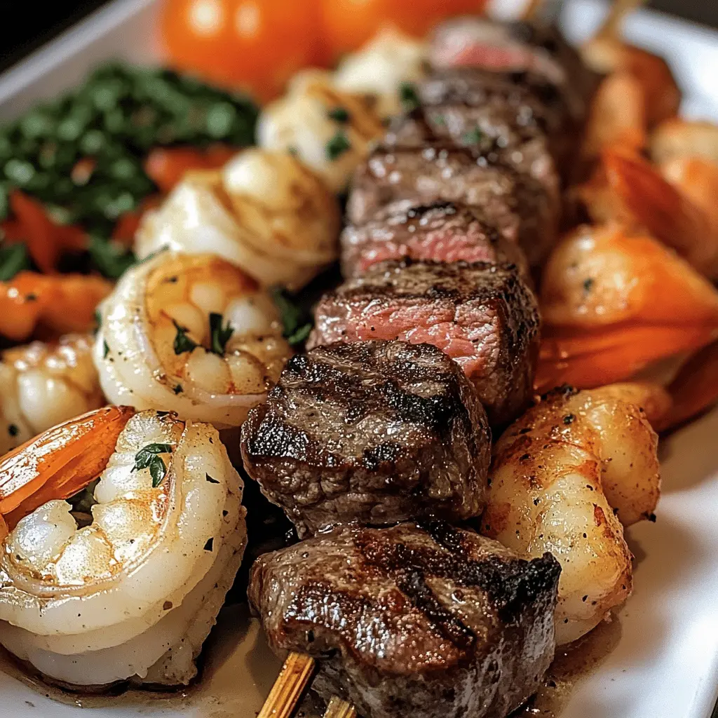 Fire up your grill for these delicious Grilled Steak and Shrimp Kabobs! Juicy steak and tender shrimp come together with vibrant veggies for a perfect summer meal. Ideal for barbecues or weeknight dinners, these kabobs are packed with flavor and easy to make. Don’t forget to save this recipe for your next outdoor gathering!