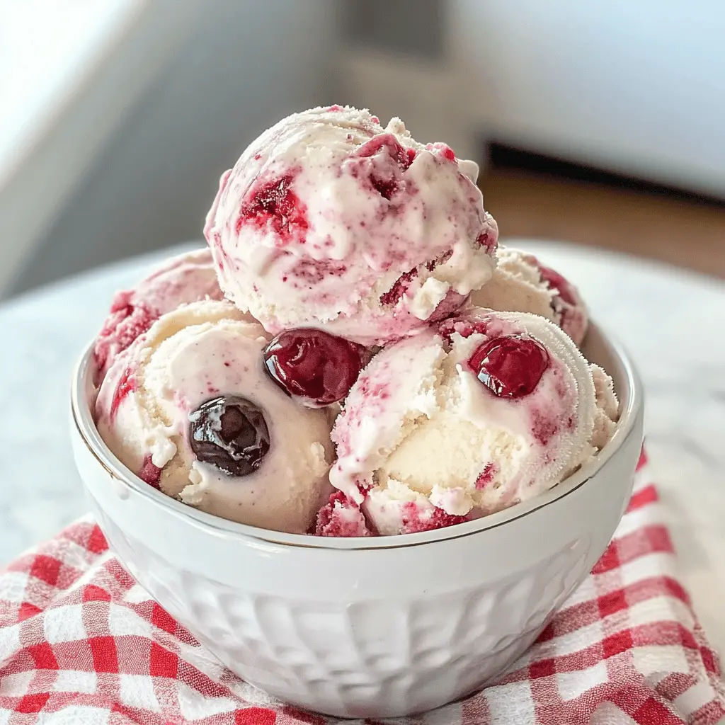 Creamy homemade cherry vanilla ice cream is the perfect treat to cool off this summer! Bursting with fresh cherries and rich vanilla flavor, this easy recipe requires just a few simple ingredients. Ideal for family gatherings or a sweet snack, don’t forget to save this recipe for your next ice cream craving! Enjoy a scoop of happiness anytime!