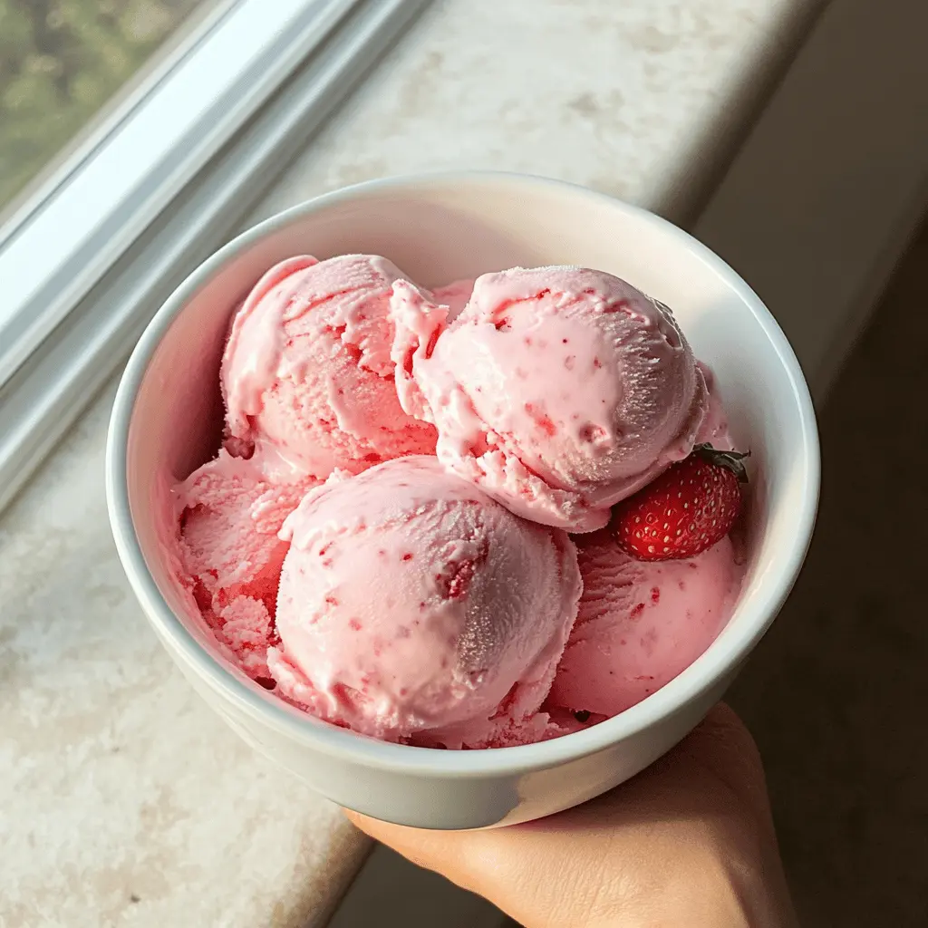 Creamy, dreamy, and bursting with berry goodness, this homemade strawberry ice cream is a perfect summer treat! With just a few simple ingredients like fresh strawberries and heavy cream, you can whip up a delightful dessert that's sure to impress. Save this recipe to bring a taste of summer to your table all year round! Enjoy it at picnics, BBQs, or as a sweet ending to family dinners.
