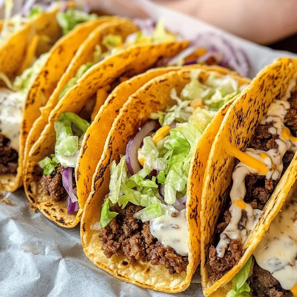 Get ready for a twist on taco night with these Smash Burger Tacos! Bursting with flavor, these tacos combine juicy ground beef patties and your favorite burger toppings wrapped in soft tortillas. Perfect for a casual dinner or game day, you won’t want to miss this mashup. Save this pin for an easy and delicious meal option everyone will love!