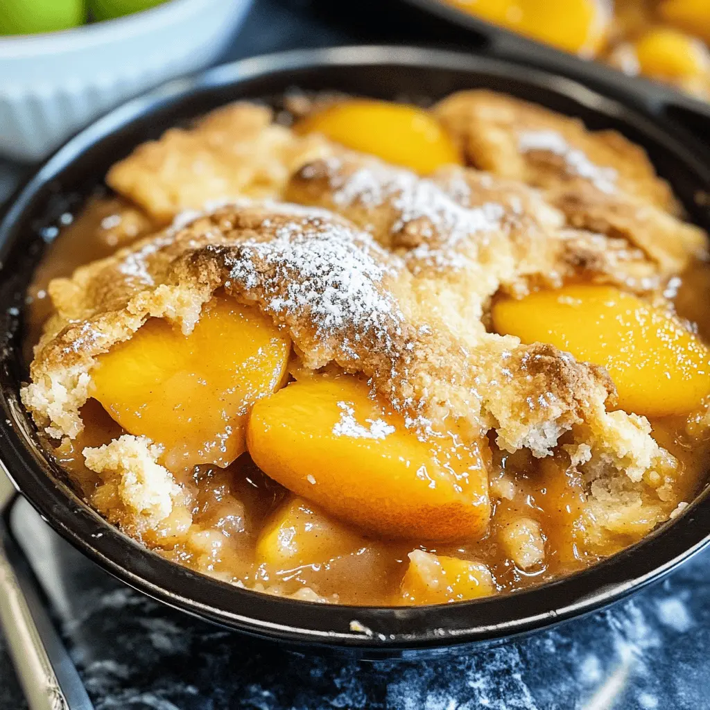 This Southern Peach Cobbler is a comforting classic that celebrates juicy peaches and a buttery, flaky crust. Perfect for summer gatherings and cozy nights in, it's sure to satisfy your sweet tooth. Serve it warm with a scoop of vanilla ice cream on top! Save this easy recipe now for your next family gathering or special occasion.