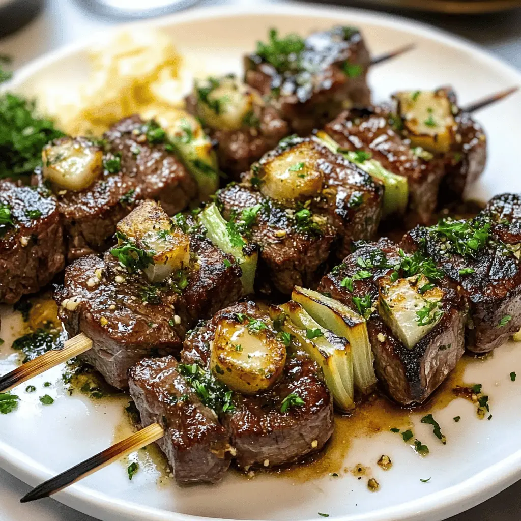 Get ready to fire up the grill with these delicious steak kabobs drenched in garlic butter! Juicy pieces of steak paired with colorful veggies create an irresistible meal that’s perfect for summer barbecues or weeknight dinners. Save this recipe now and impress your family and friends at your next gathering!