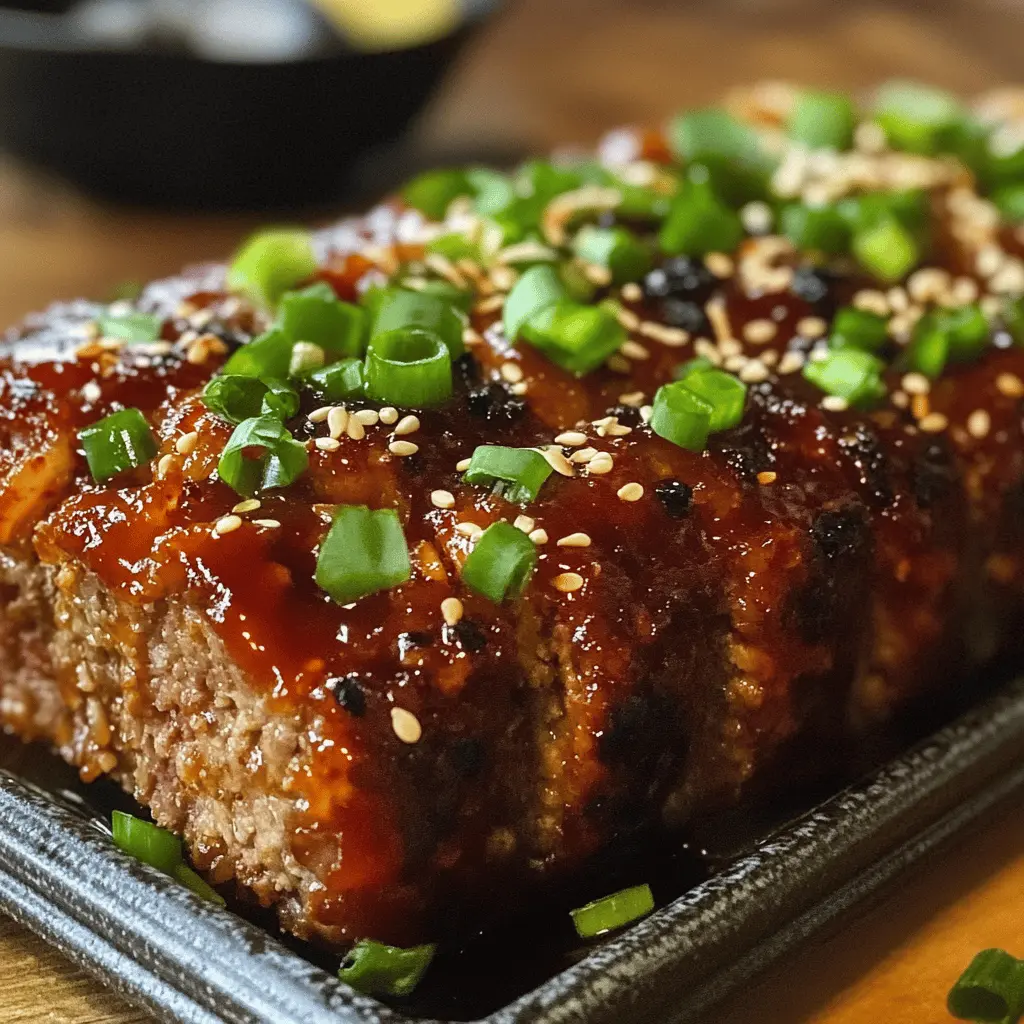 This Sweet and Spicy Korean BBQ Meatloaf is a delightful twist on a classic dish! Packed with mouthwatering flavors from soy sauce, garlic, and a hint of spice, this hearty meatloaf is perfect for family dinners or meal prep. Save this recipe for those cozy nights when you're craving comfort food with a kick. Enjoy it with rice and veggies for a satisfying meal!