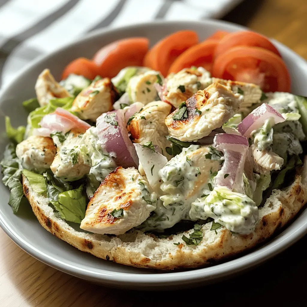 Looking for a refreshing and easy meal? This Tzatziki Chicken Salad combines tender grilled chicken with creamy tzatziki, crisp cucumbers, and fresh herbs for a flavorful dish. Perfect for lunch or a light dinner, it's both satisfying and healthy. Save this pin to make it when you want a quick, delicious meal that brings a taste of the Mediterranean to your table!