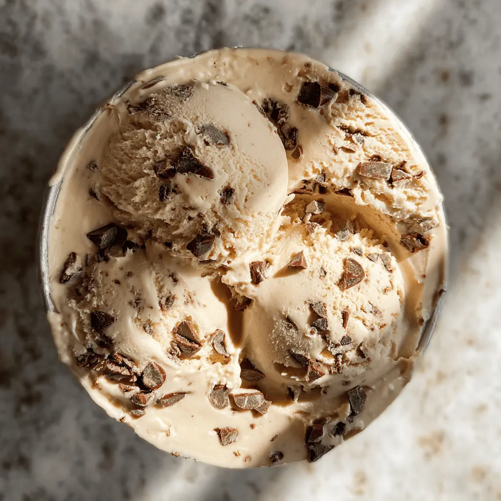 Easy Creamy Coffee Chocolate Chip Ice Cream