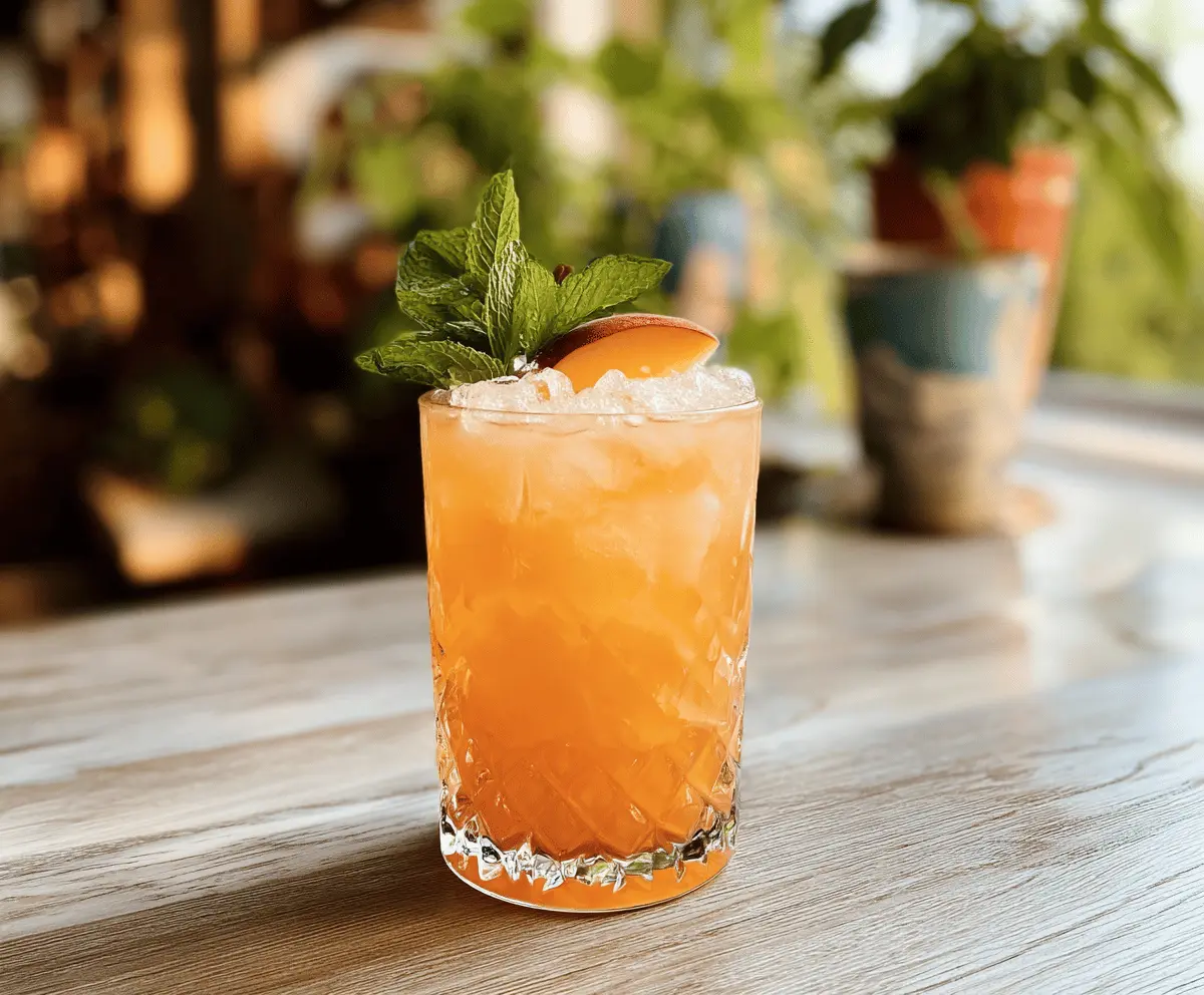 Easy Royal Peach Cocktail Recipe
