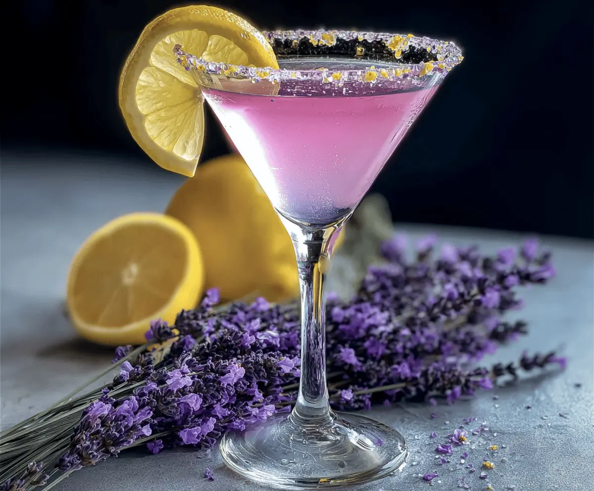 Easy Lavender Lemon Drop Martini Recipe