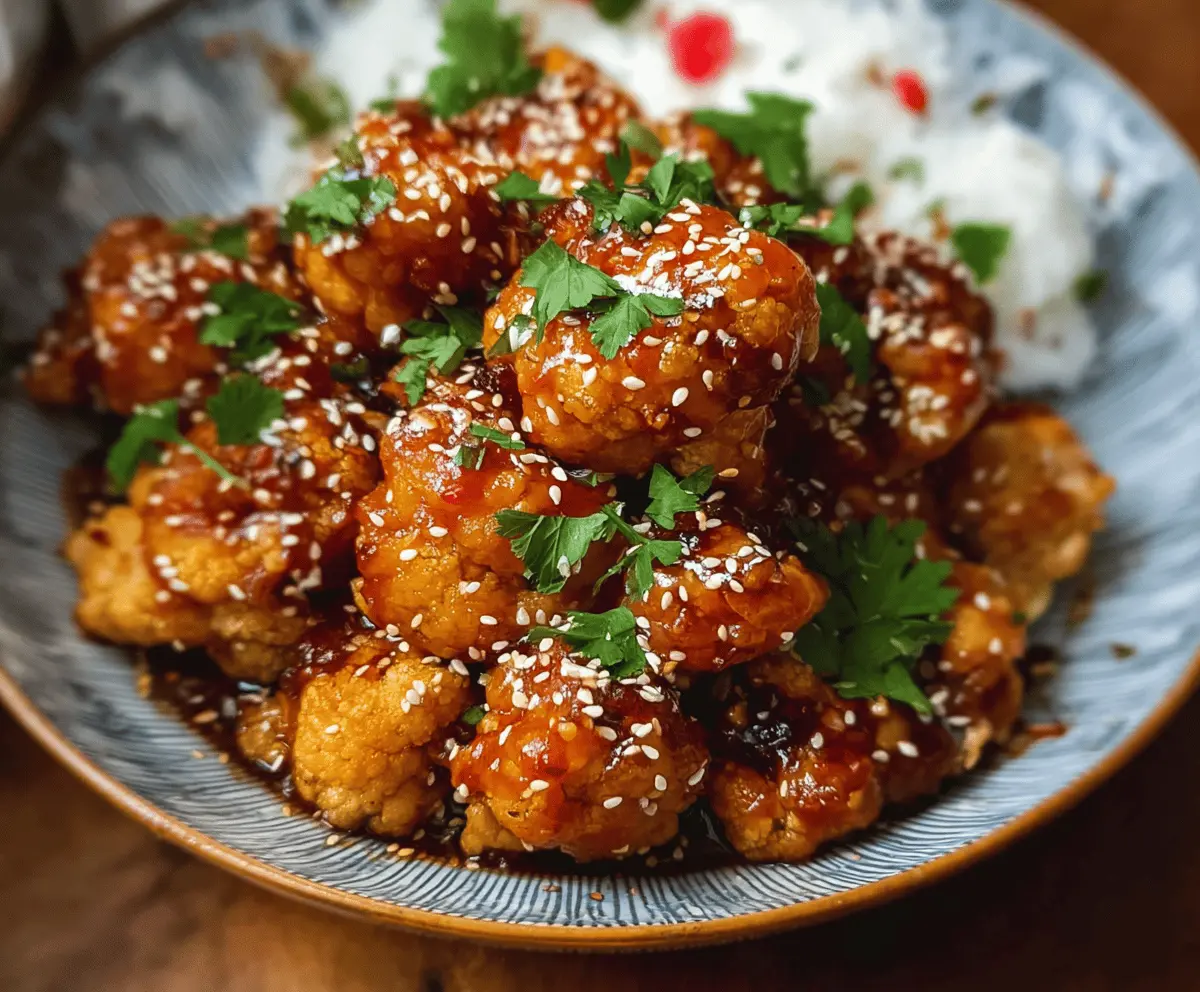 Easy Sticky Sesame Cauliflower Recipe