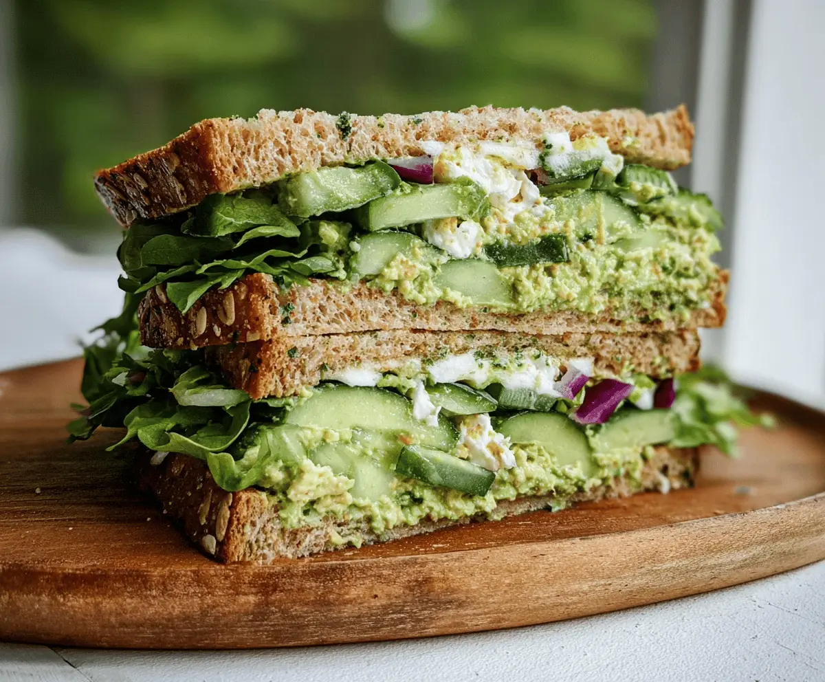 Easy Green Goddess Salad Sandwich Recipe