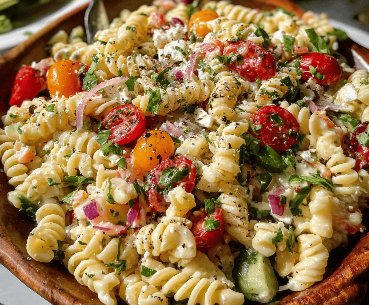 Easy Summer Pasta Salad Recipe