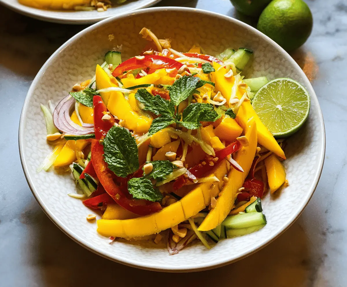Easy Sweet and Spicy Thai Mango Salad Recipe