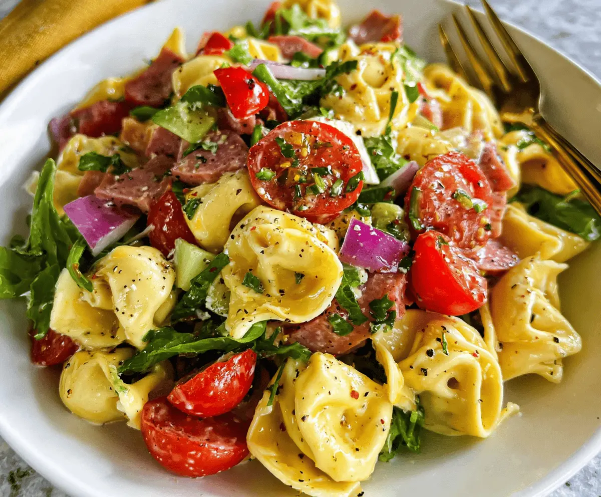 Easy Italian Tortellini Salad Recipe