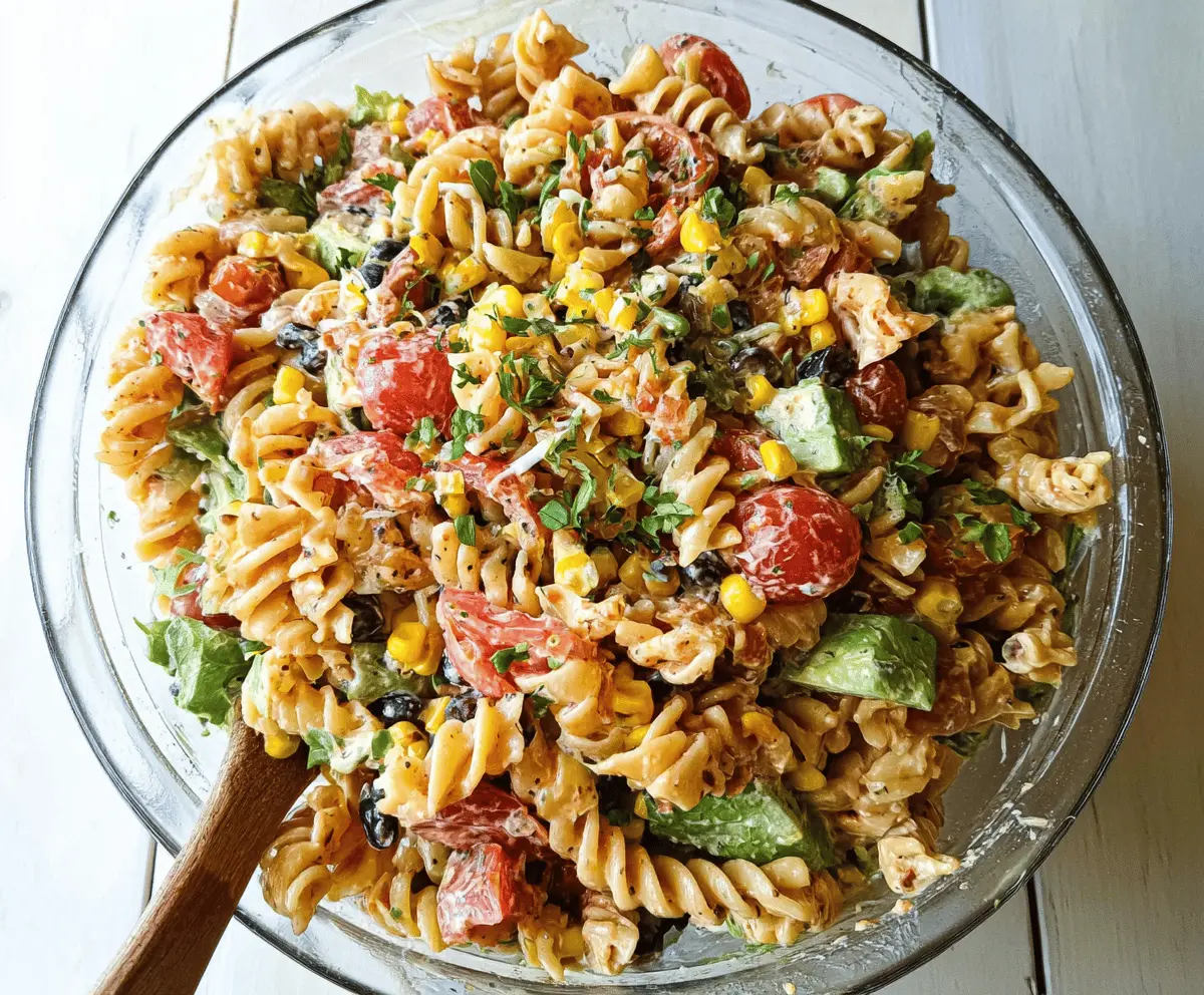 Easy Mexican Pasta Salad Recipe for Summer