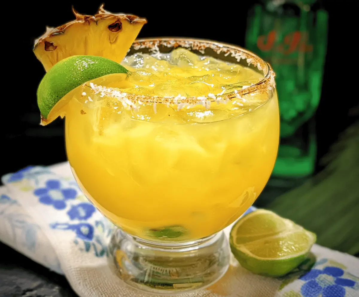Easy Hawaiian Margarita With Pineapple And Coconut