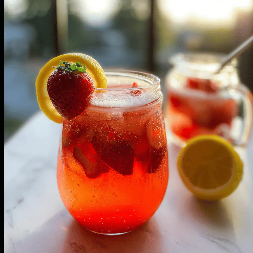Easy Strawberry Lemonade Sangria Recipe