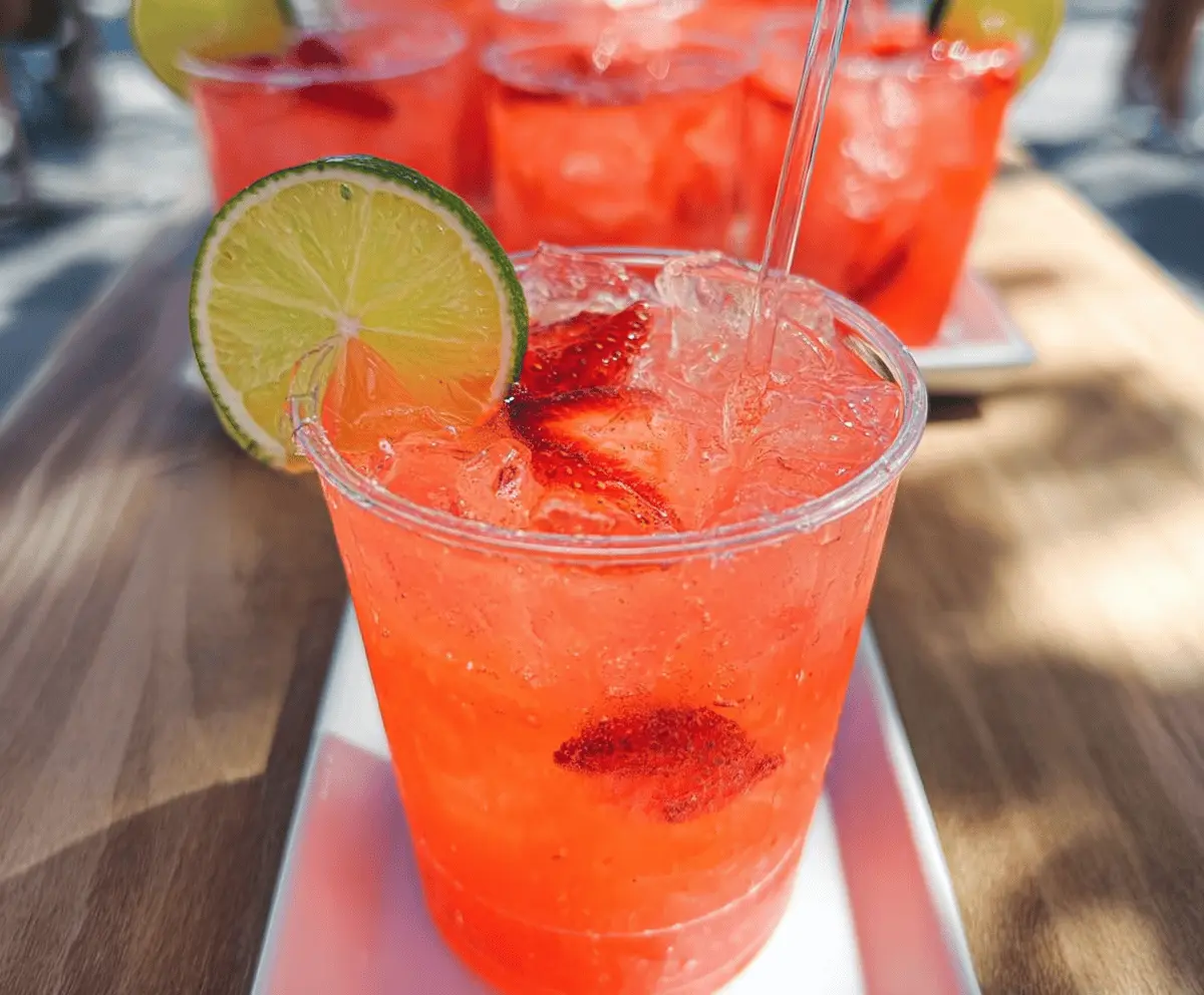 Easy Refreshing Strawberry Tequila Soda Recipe