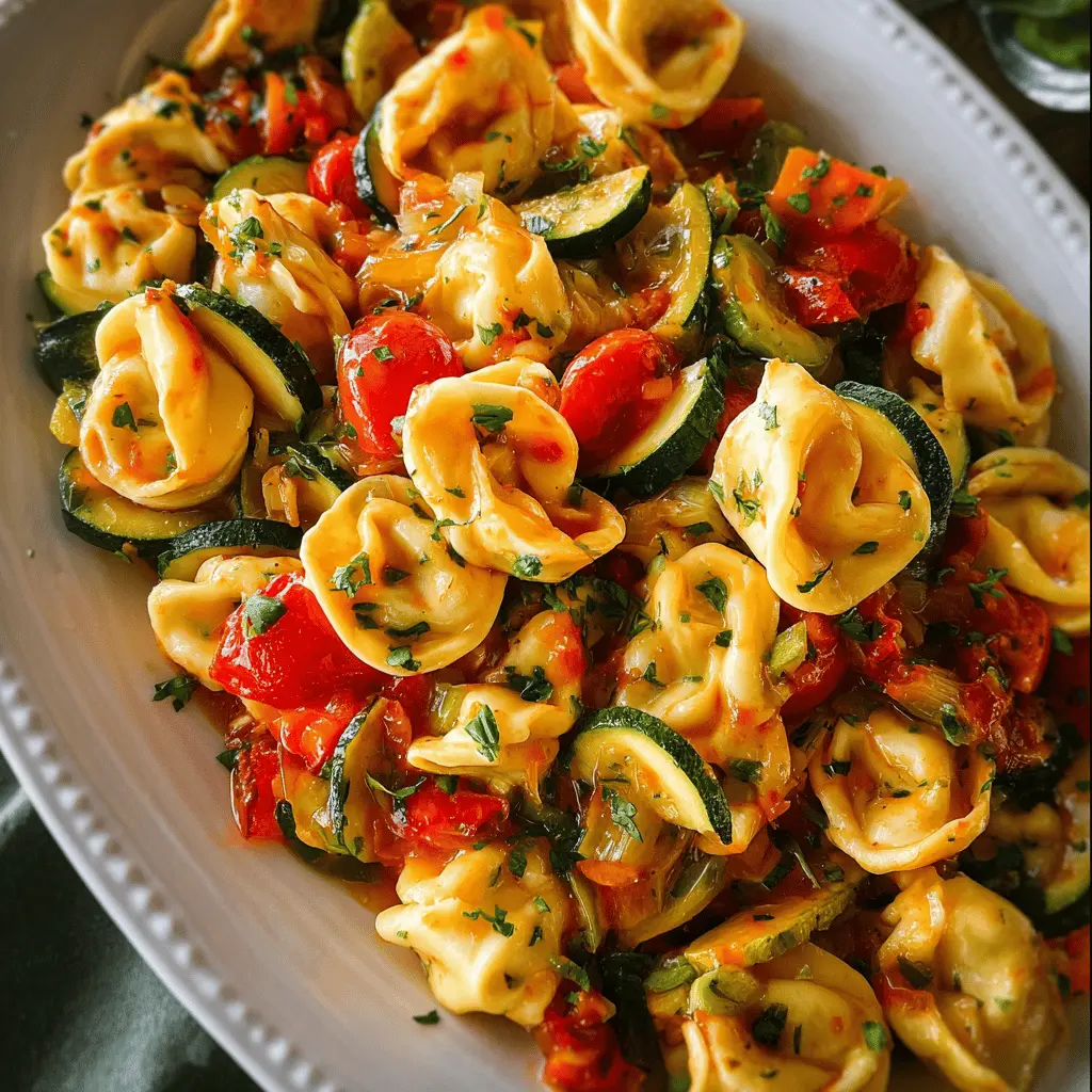 Easy Tortellini with Sautéed Vegetables