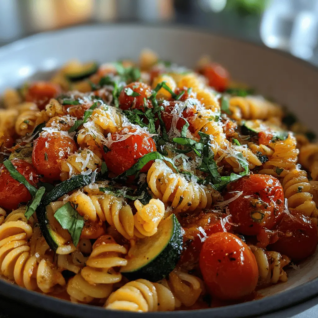 Easy Tomato Zucchini Pasta Recipe