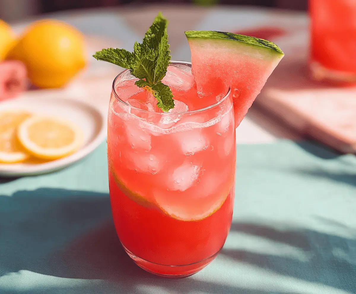 Refreshing Watermelon Lemonade Recipe