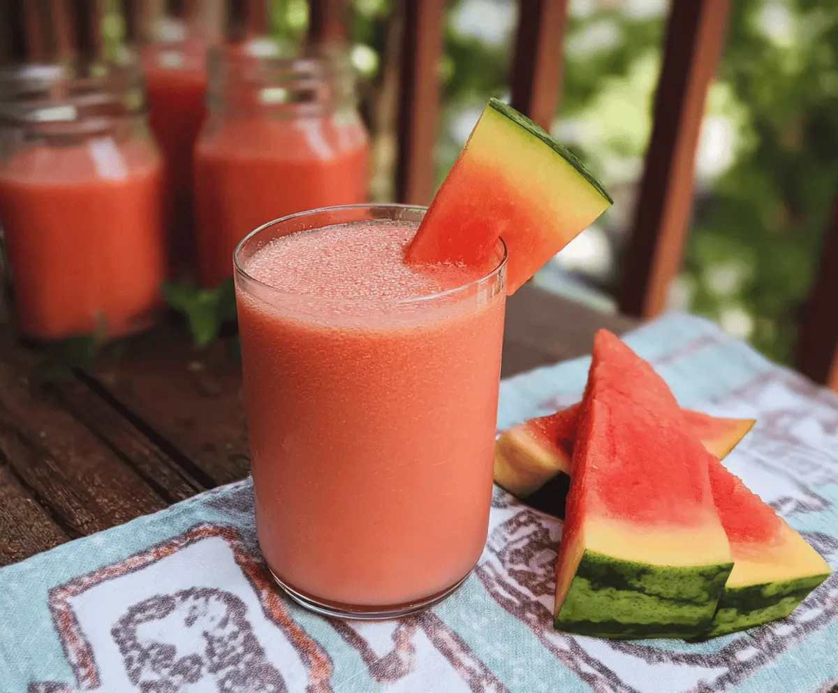 Refreshing Watermelon Peach Smoothie Recipe
