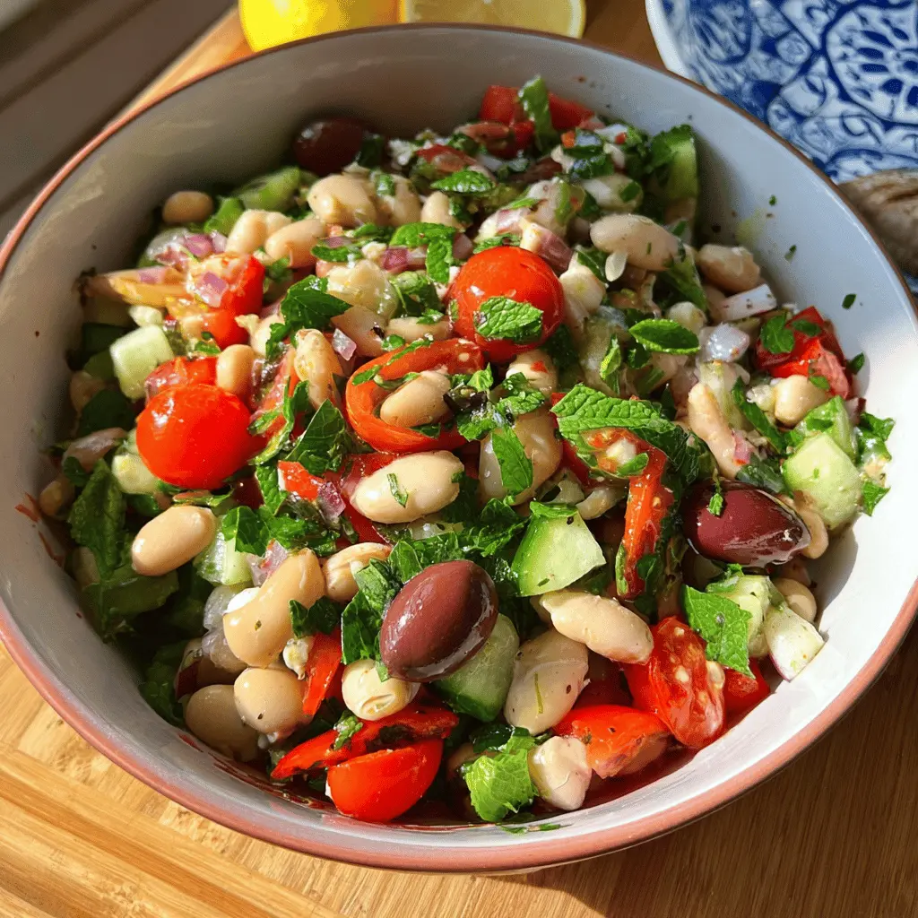 Easy Mediterranean Bean Salad Recipe