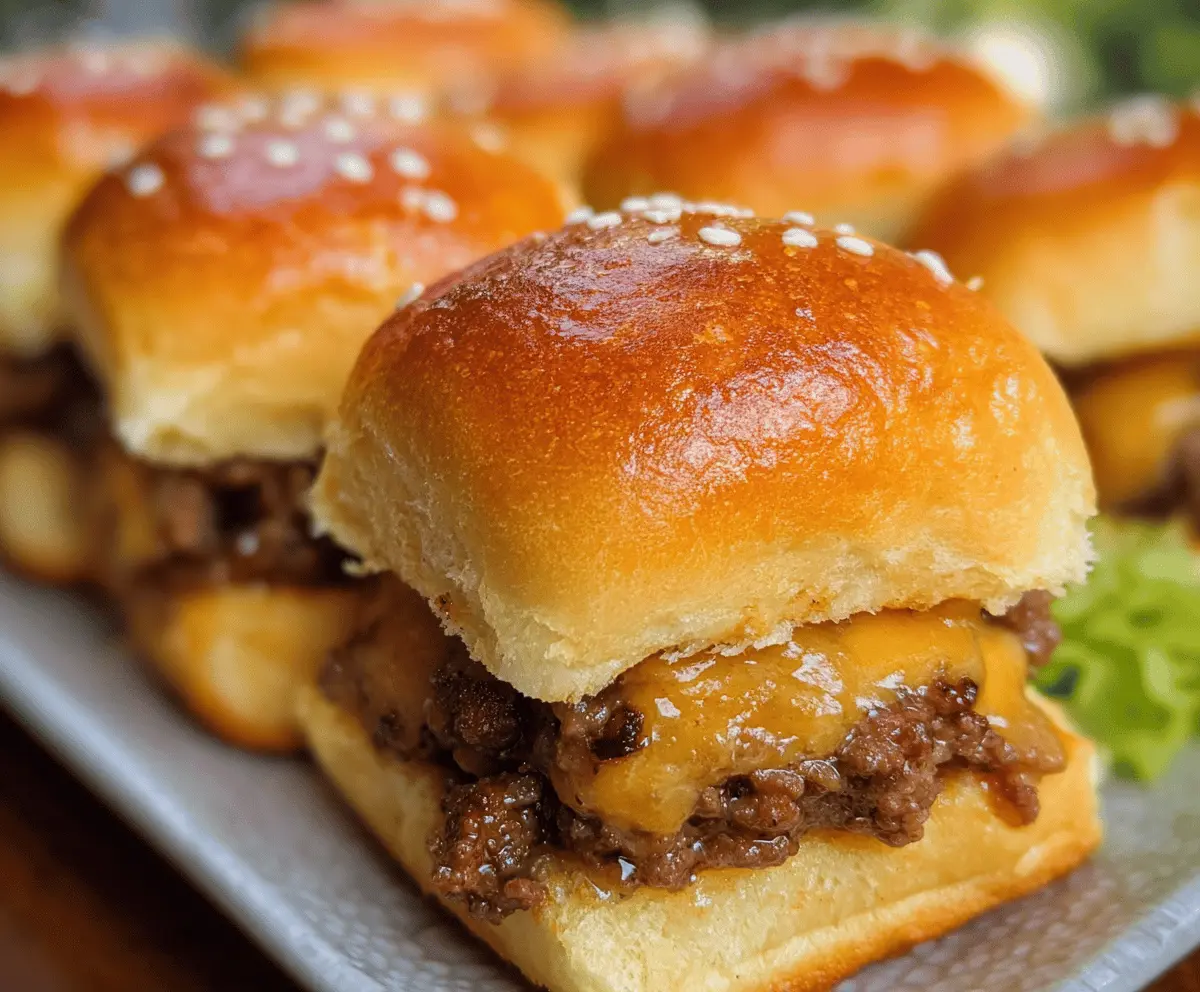 Cheeseburger Sliders Recipe – Quick & Cheesy Bites