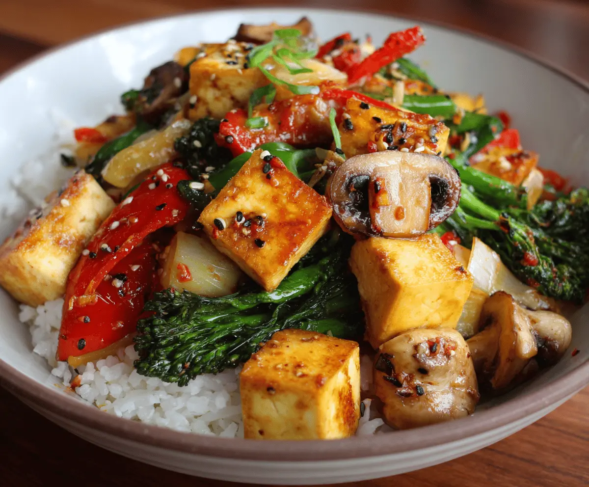 Tofu and Vegetable Stir-Fry