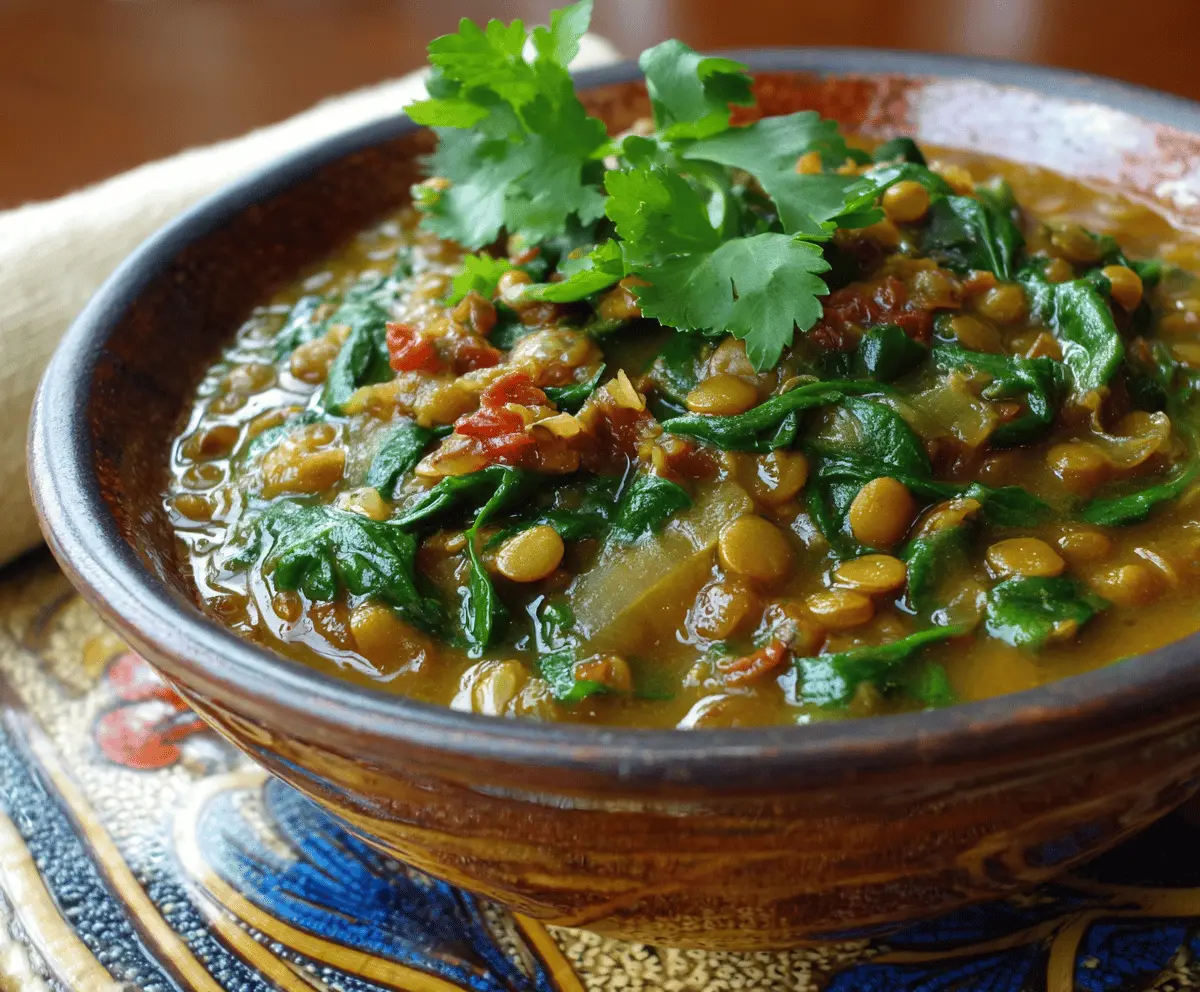 Lentil and Spinach Stew