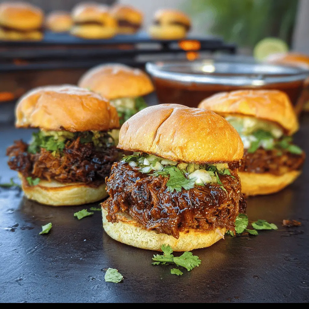 Smoked Beef Birria Burgers With Melty Cheese