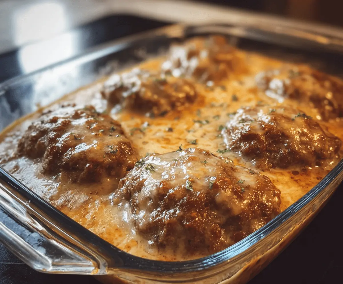 Easy Amish Hamburger Steak Bake Recipe