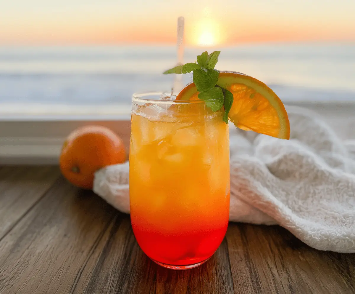 Easy Malibu Sunset Cocktail Recipe