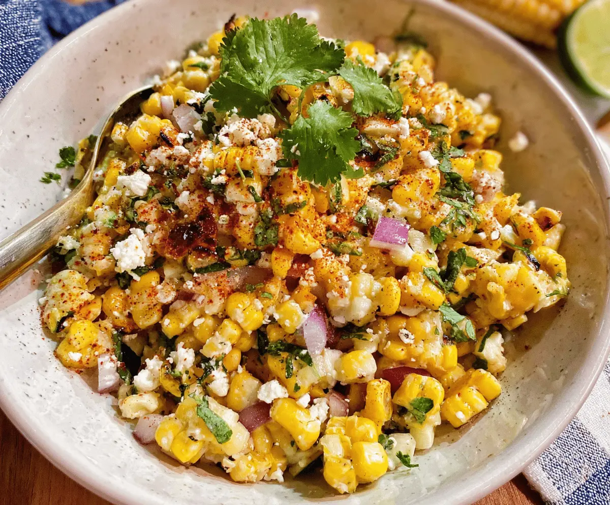 Easy Mexican Street Corn Salad Recipe
