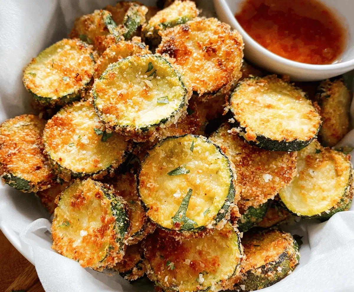 Crispy Baked Zucchini Chips Recipe – Healthy Snack Idea