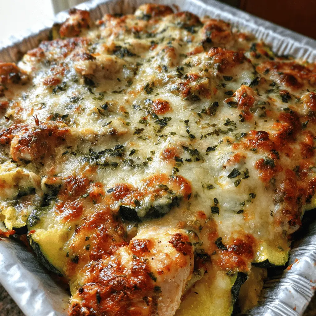 Easy Italian Chicken and Zucchini Bake