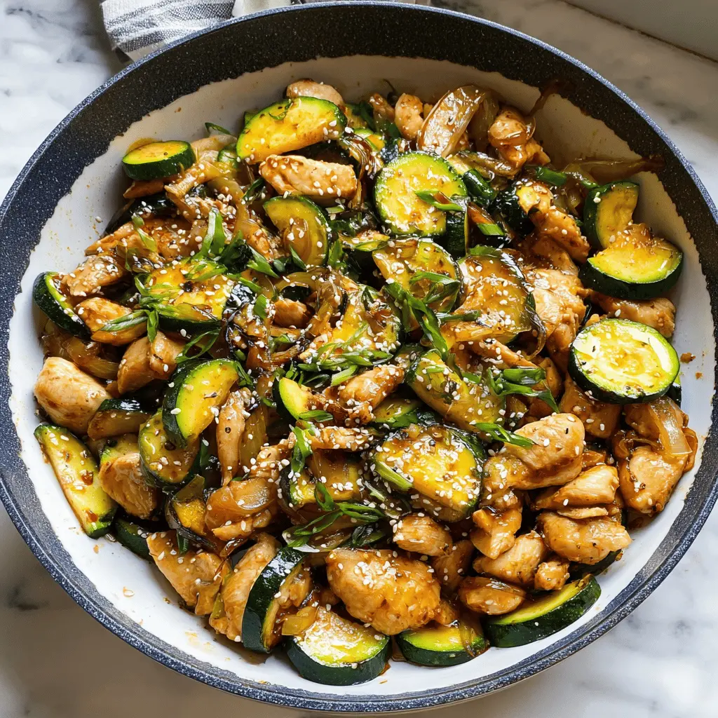 Healthy Chicken Zucchini Stir Fry Recipe