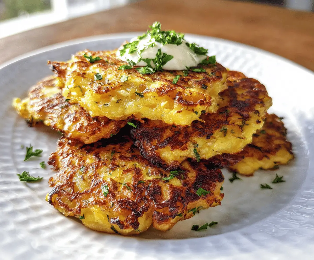 Cheesy Parmesan Yellow Squash Fritters Recipe