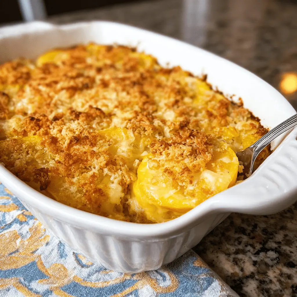 Easy Cheesy Yellow Squash Casserole Recipe