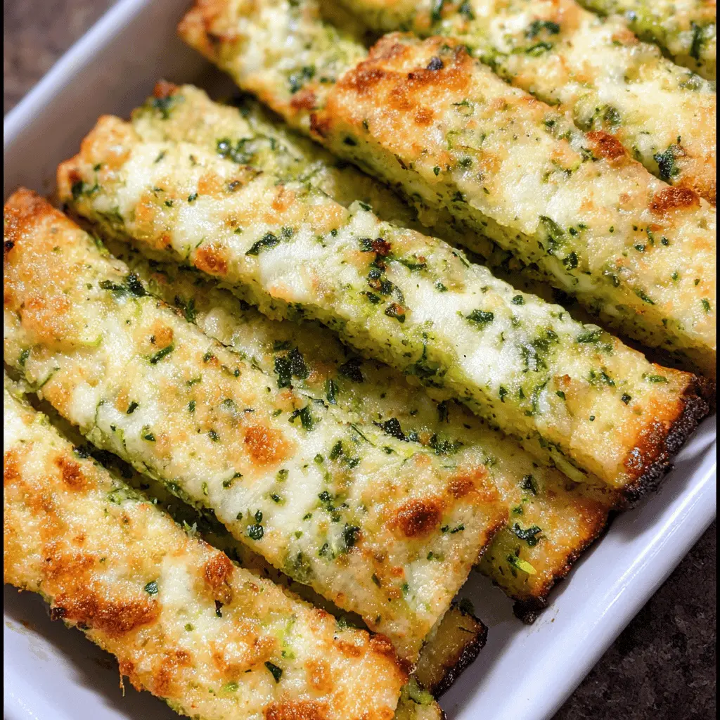 Cheesy Zucchini Breadsticks Recipe