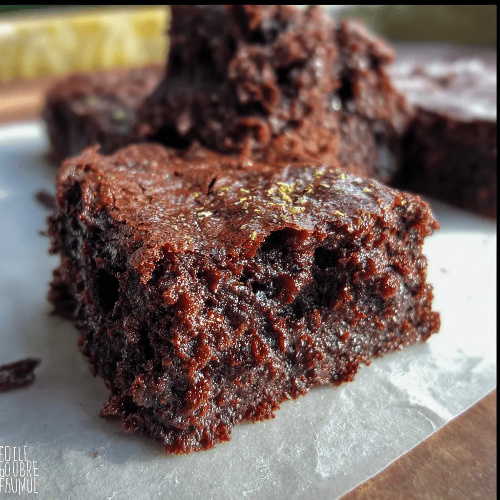Easy 3-Ingredient Zucchini Brownies Recipe
