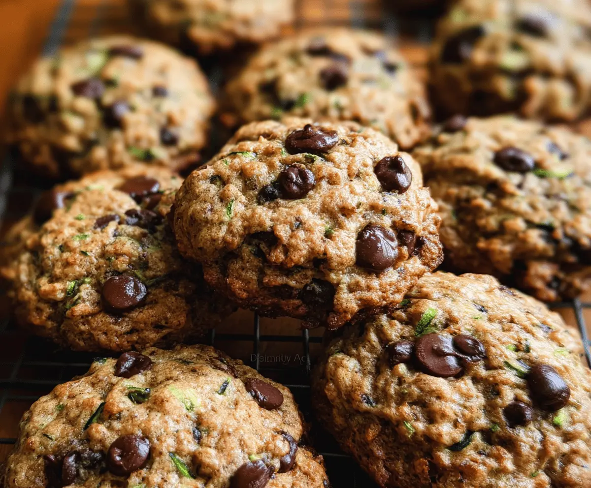 Delicious Zucchini Chocolate Chip Cookies Recipe