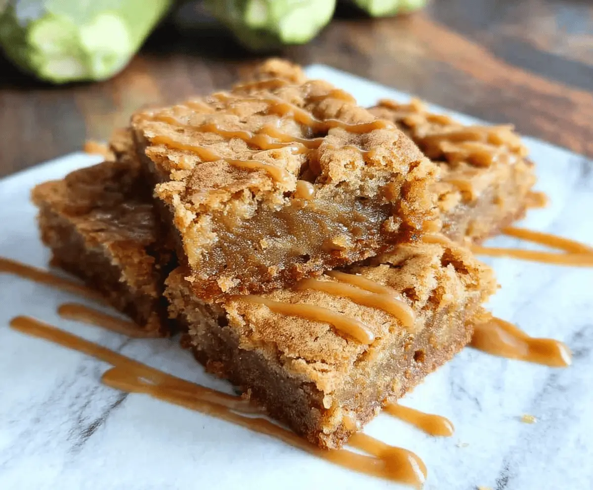 Chewy Butterscotch Zucchini Blondies Recipe