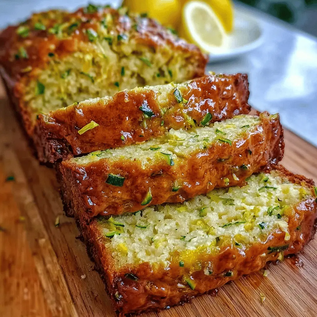 Moist Lemon Zucchini Bread Recipe