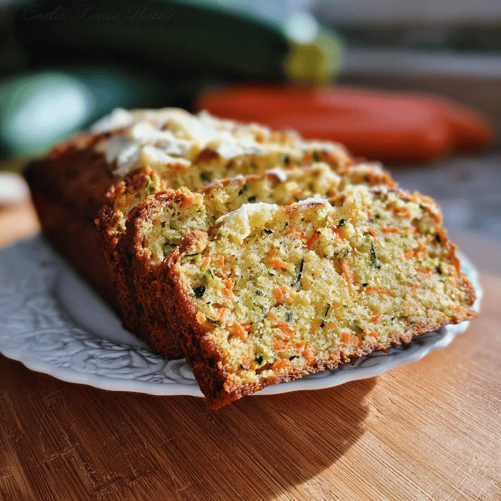 Healthy Carrot Apple Zucchini Bread Recipe