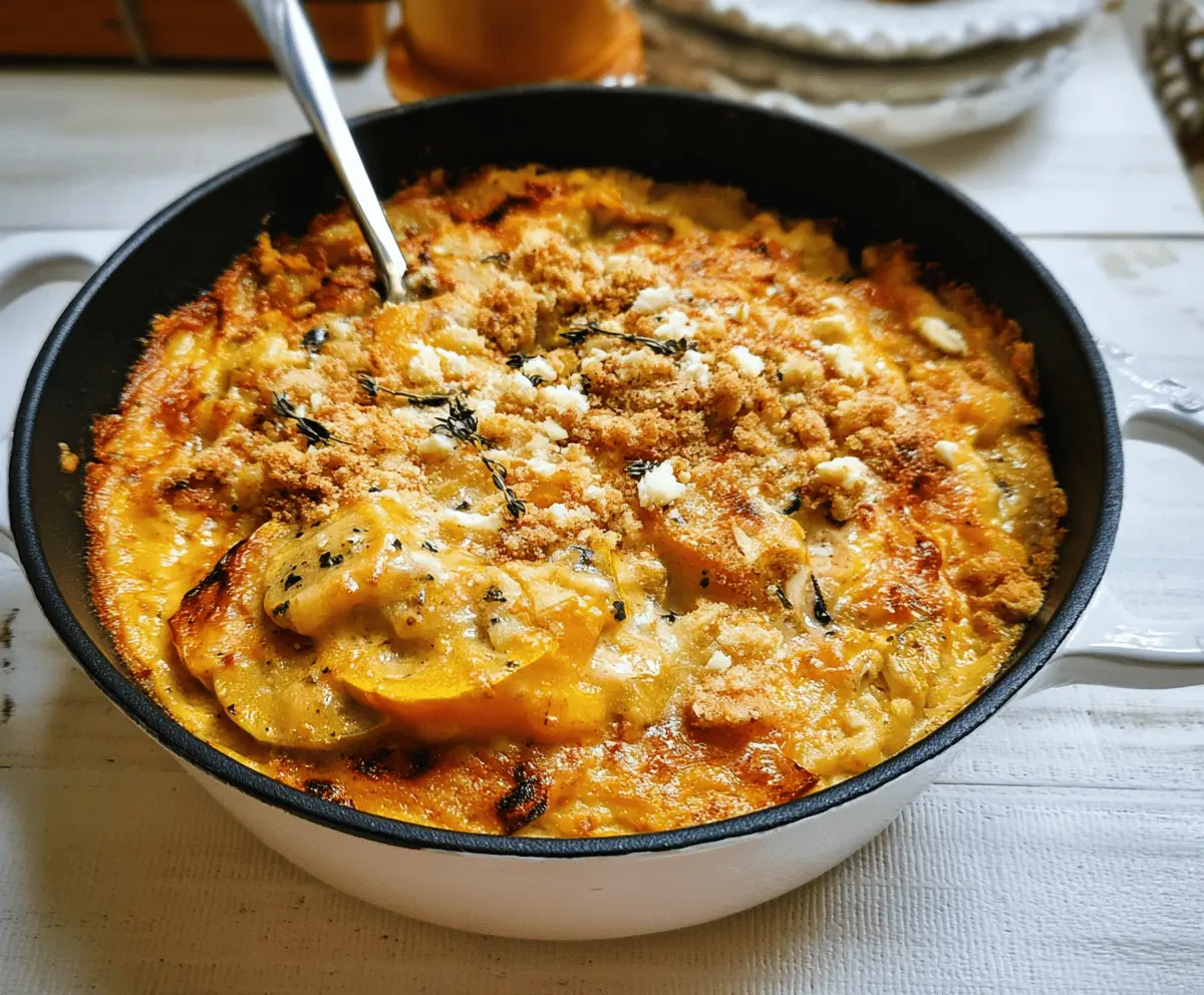 Cozy Southern Squash Casserole With Cheese